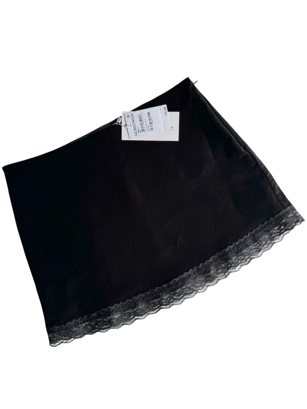 New Bella Venice The Lucille Lace Trim Velvet Black Sz Small